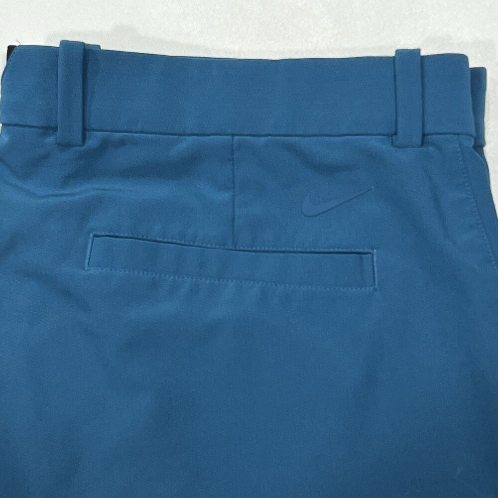 Nike Golf Men Blue Solid Performance Dri Fit Stretch Athletic Chino Shorts Sz 38